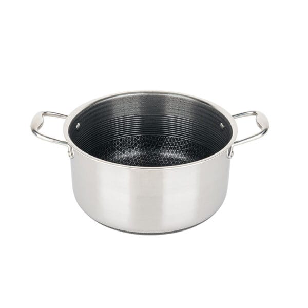 Honeycomb Coating Nonstick Stockpots, with Lid, 9.5 inch YB01-24 - Image 2