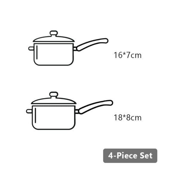 Tri-ply Sauce Pans and Pot sets, Cookware Set, 4 piece - Image 7