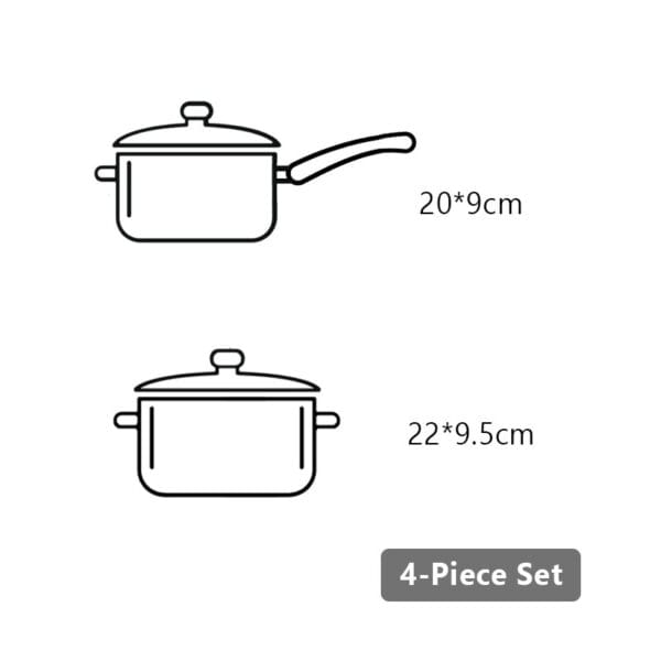 Tri-ply Sauce Pans and Pot sets, Cookware Set, 4 piece - Image 8
