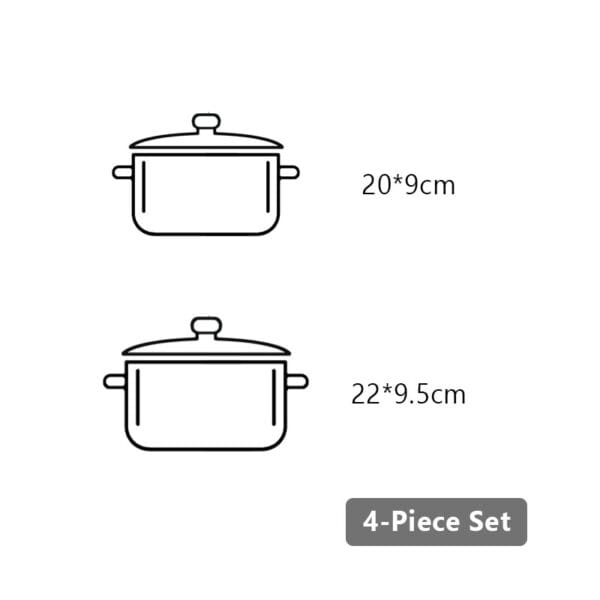 Tri-ply Sauce Pans and Pot sets, Cookware Set, 4 piece - Image 9