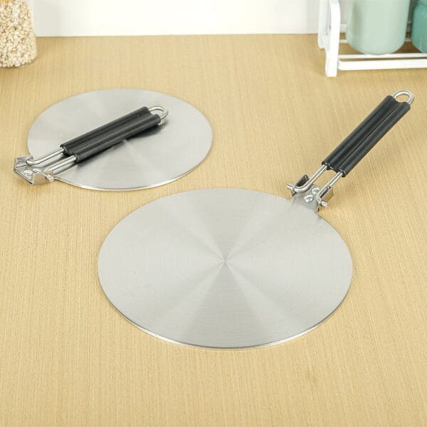 Induction Adapter Plate,Tri Ply Steel, Folding Handle, HDP006 - Image 4