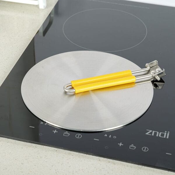 Induction Adapter Plate,Tri Ply Steel, Folding Handle, HDP006 - Image 5