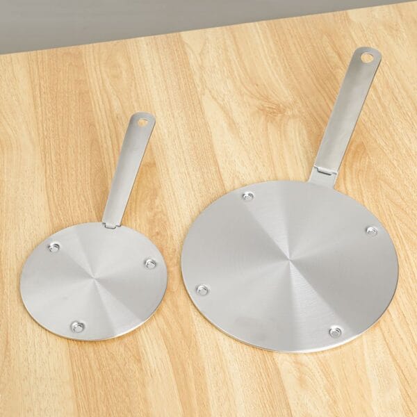 Stainless Steel Induction Converter Plate, Removable Handle, HDP015 - Image 4