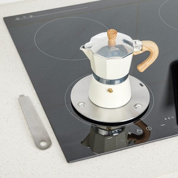 Stainless Steel Induction Converter Plate, Removable Handle, HDP015 - Image 3