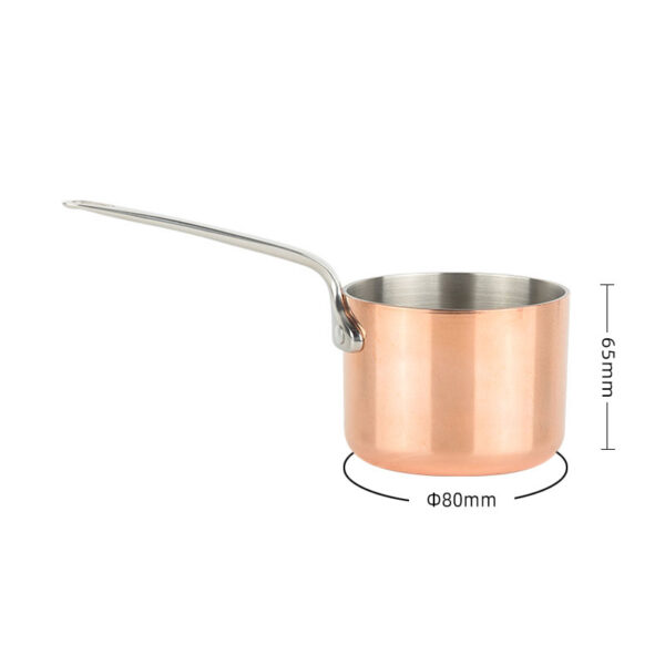 Sauce cup, Long Handle, Copper, aluminium, 304 stainless steel 3YST403 - Image 4