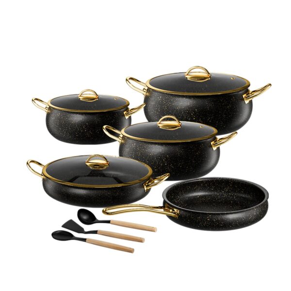 3-Ply Pan and Pot Cookware Set, Teflon™ Non-Stick Coating,12 piece