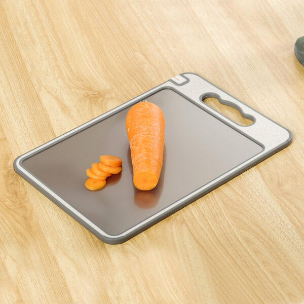 Titanium and Wheat Straw PP Double Sided Chopping Board with Knife Sharpener DCB01缩略图 Titanium and Wheat Straw PP Double Sided Chopping Board with Knife Sharpener DCB01缩略图