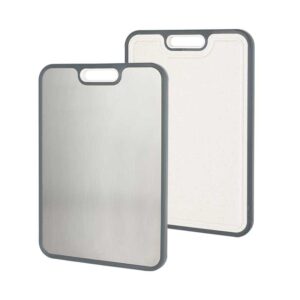 Butcher Block Double Sided Chopping Board, Titanium, Wheat Straw PP 1KP2268