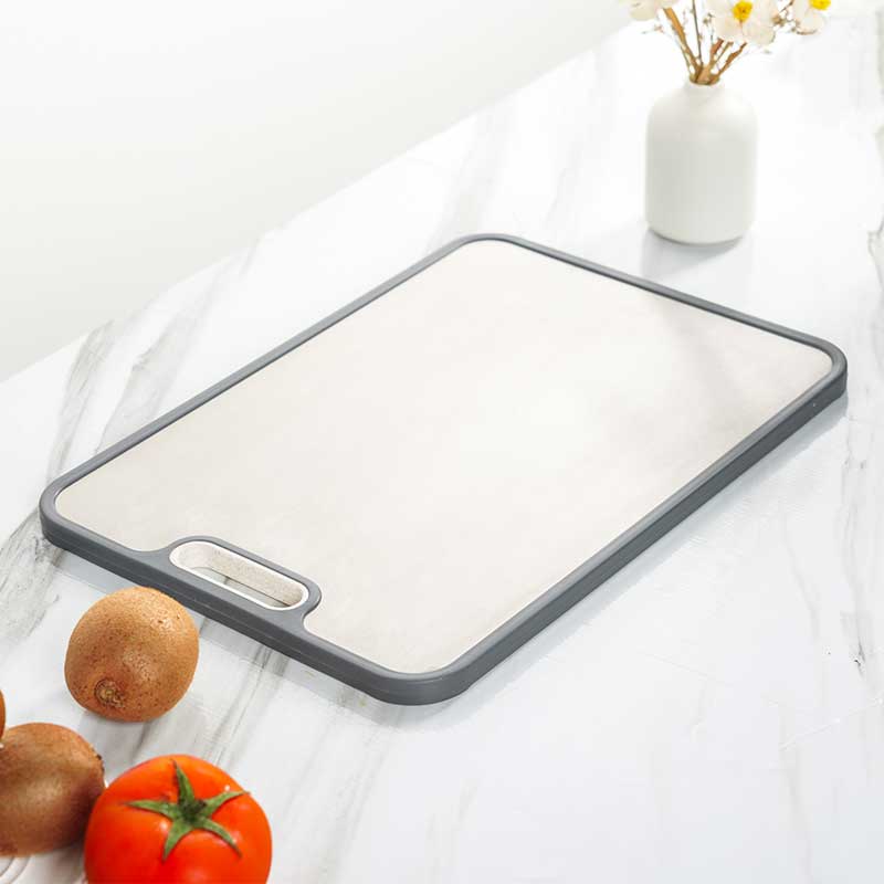 Butcher Block Double Sided Chopping Board, Titanium, Wheat Straw PP 1KP2268 - Image 5