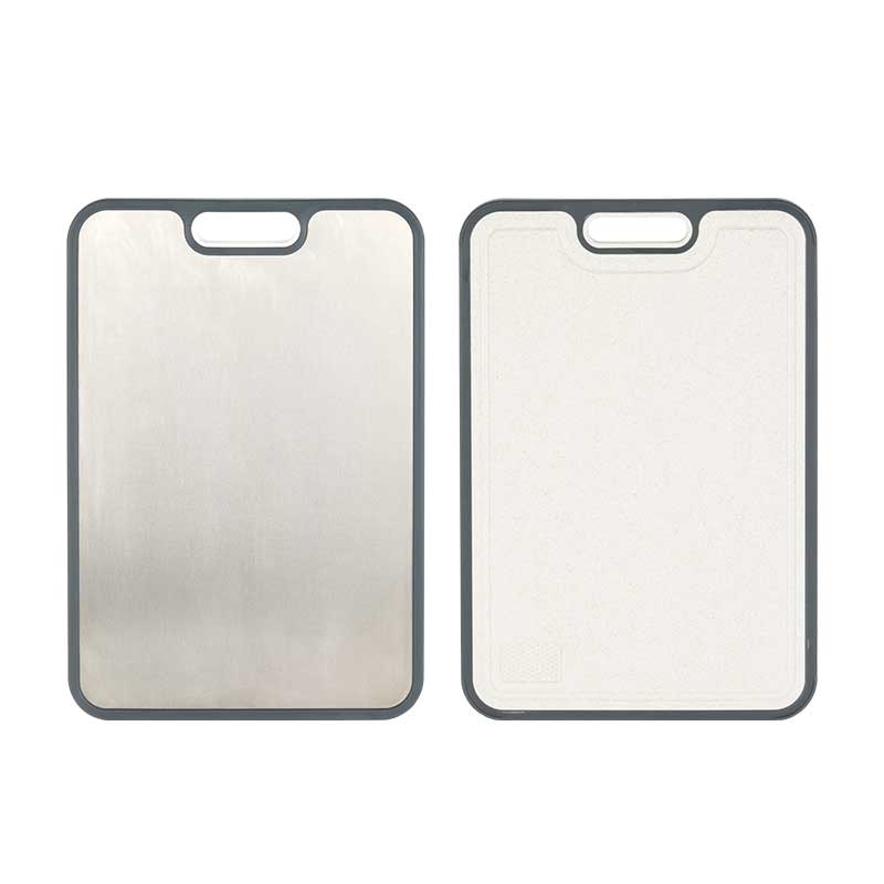Butcher Block Double Sided Chopping Board, Titanium, Wheat Straw PP 1KP2268 - Image 3
