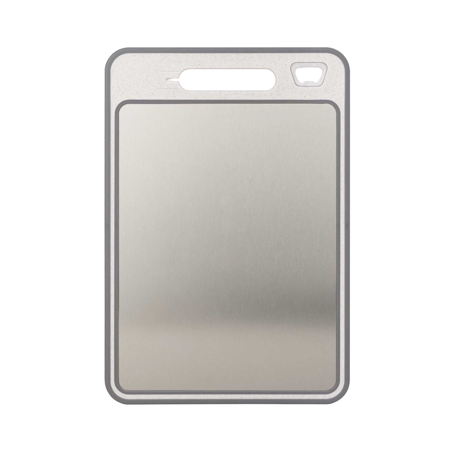 Multifunctional Double-Sided Chopping Board, Titanium, with Bottle Opener & Knife Sharpener, 1KP2314 - Image 2