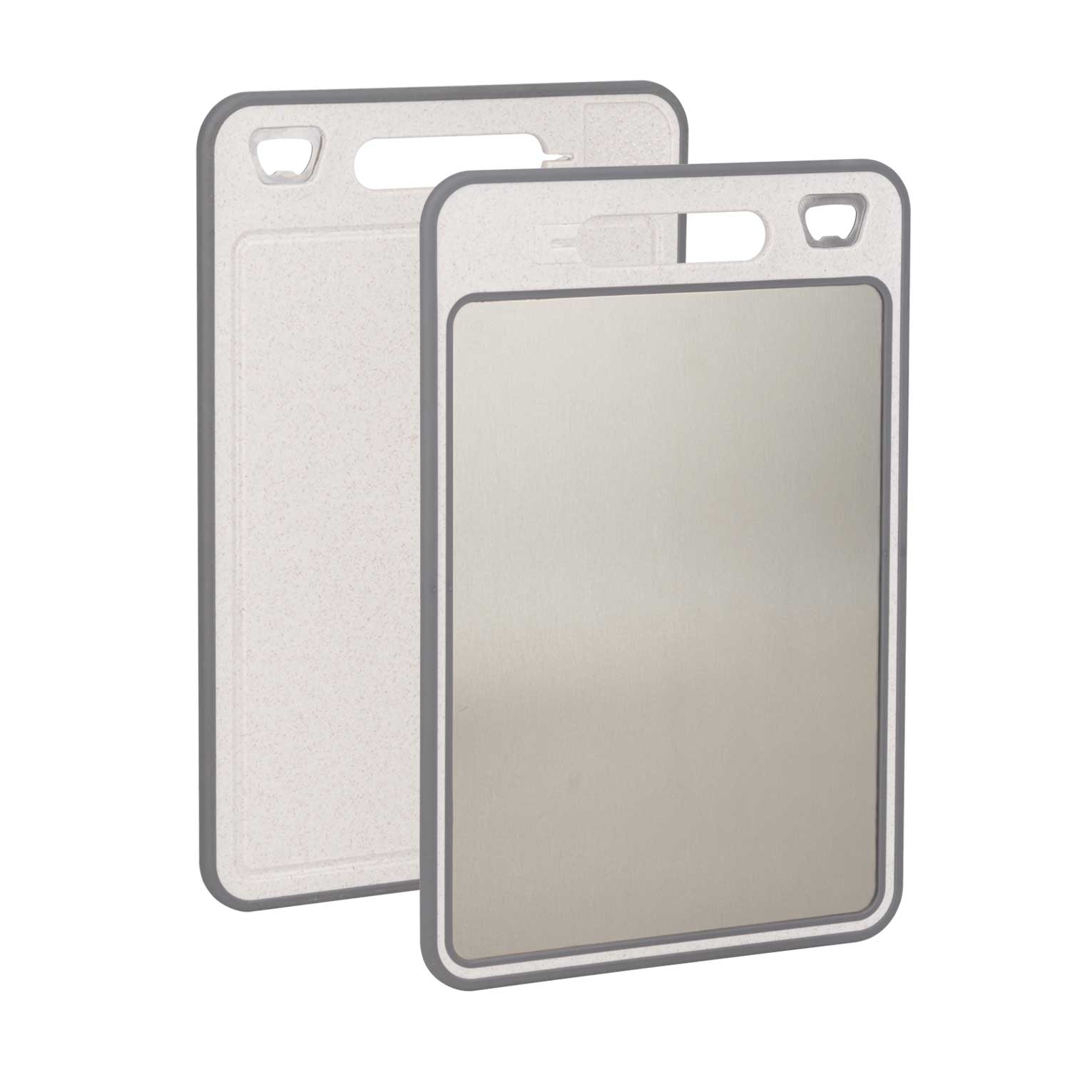 Multifunctional Double-Sided Chopping Board, Titanium, with Bottle Opener & Knife Sharpener, 1KP2314 - Image 4