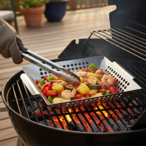 Grill Baskets for Outdoor Grill, Stainless Steel, 30cm, BGB03