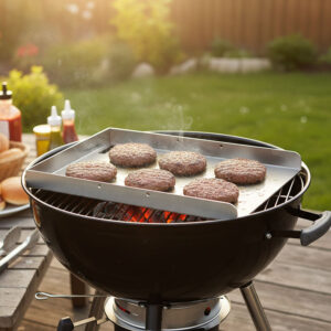 Stainless Steel Cooking Griddle Flat Top Plate Insert with Handles BGB202