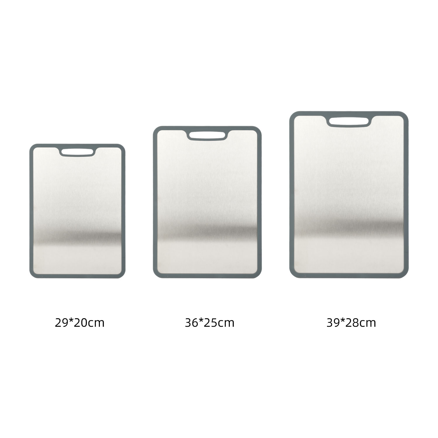 Double-Sided 304 Stainless Steel & Titanium Cutting Boards, Anti-Slip, CCB07 - Image 8