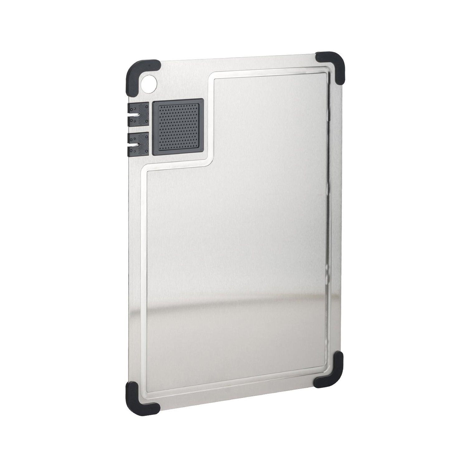 304 Stainless Steel Cutting Board, Built-in Sharpeners, Grater, CCB11 - Image 2