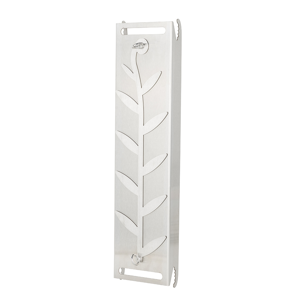 Stainless Steel Flame Salmon Board with Leaf-shaped Holder, Flammlachsbrett, FSB08 - Image 2