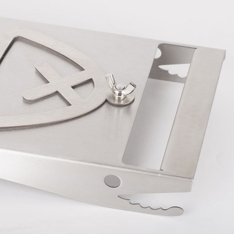 Stainless Steel Flame Salmon Board with Fish-Bone Holder, Flammlachsbrett, FSB07 - Image 6