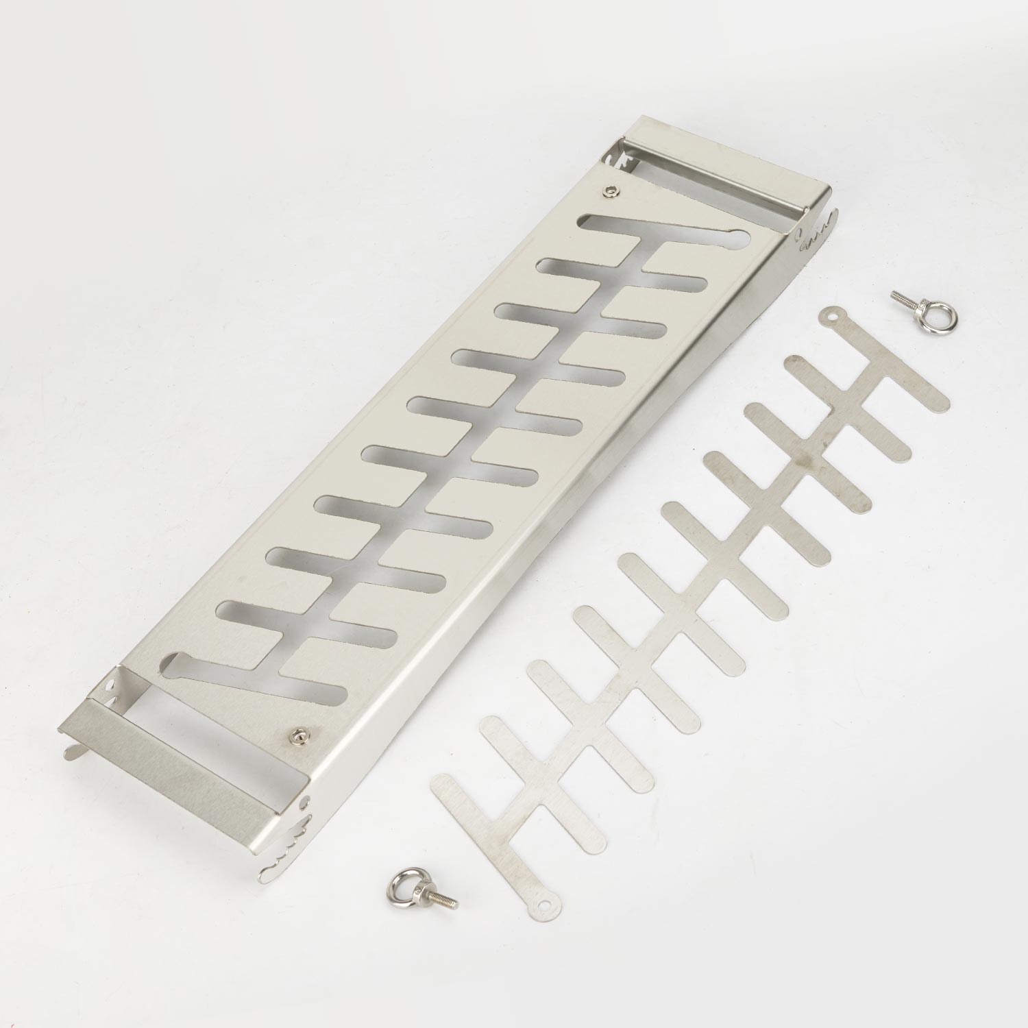 Stainless Steel Flame Salmon Holder, Multi-Functional, BBQ Grill Rack, FSB10 - Image 7
