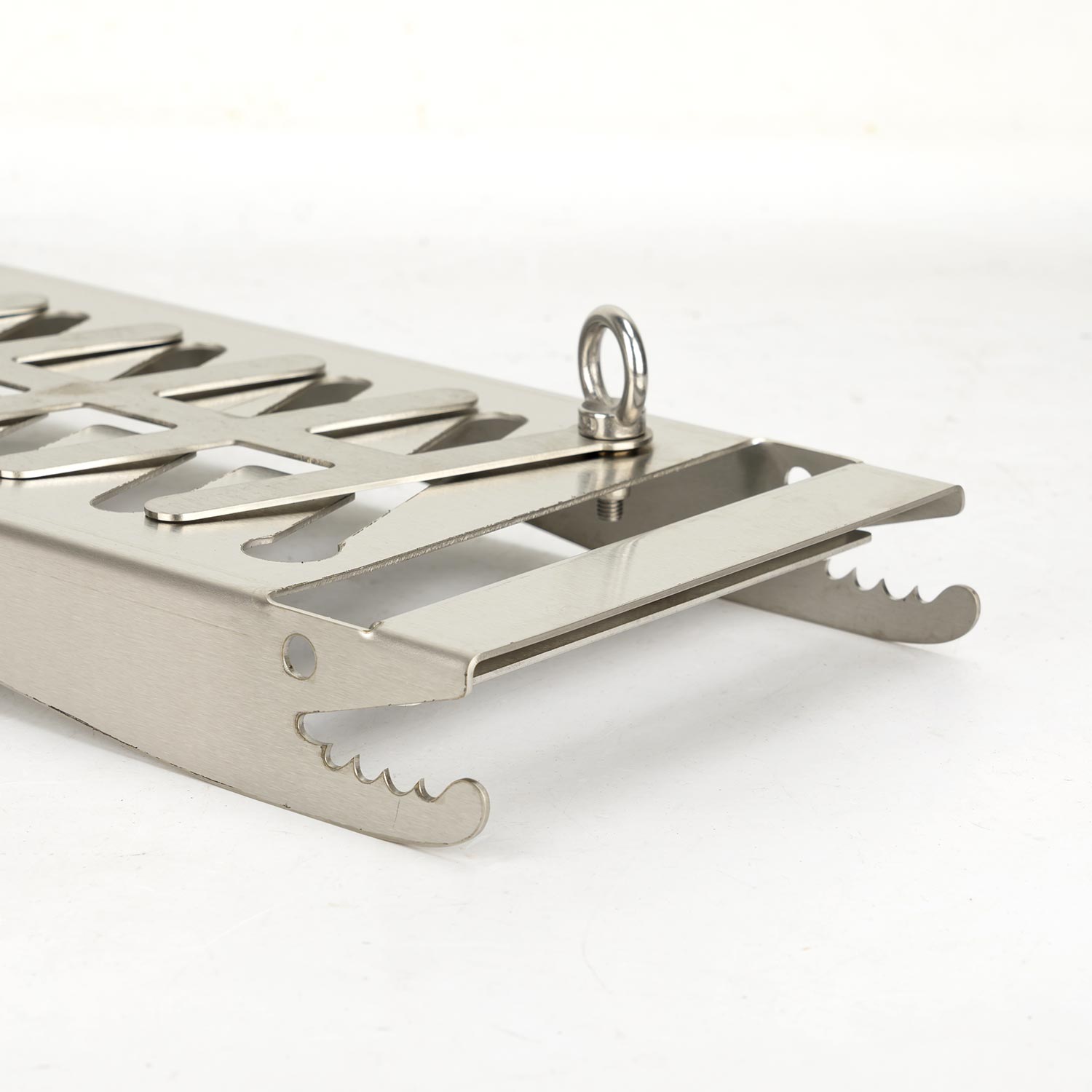 Stainless Steel Flame Salmon Holder, Multi-Functional, BBQ Grill Rack, FSB10 - Image 5