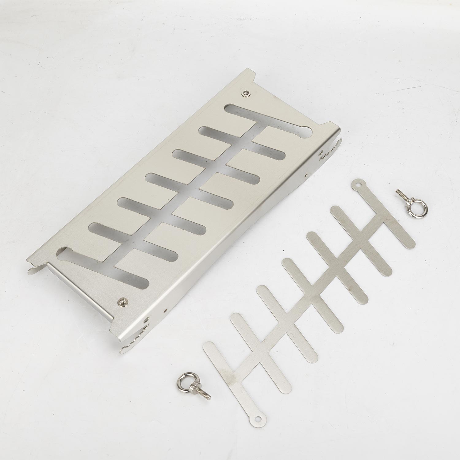 Stainless Steel Flame Salmon Holder, Multi-Functional, BBQ Grill Rack, FSB11 - Image 5