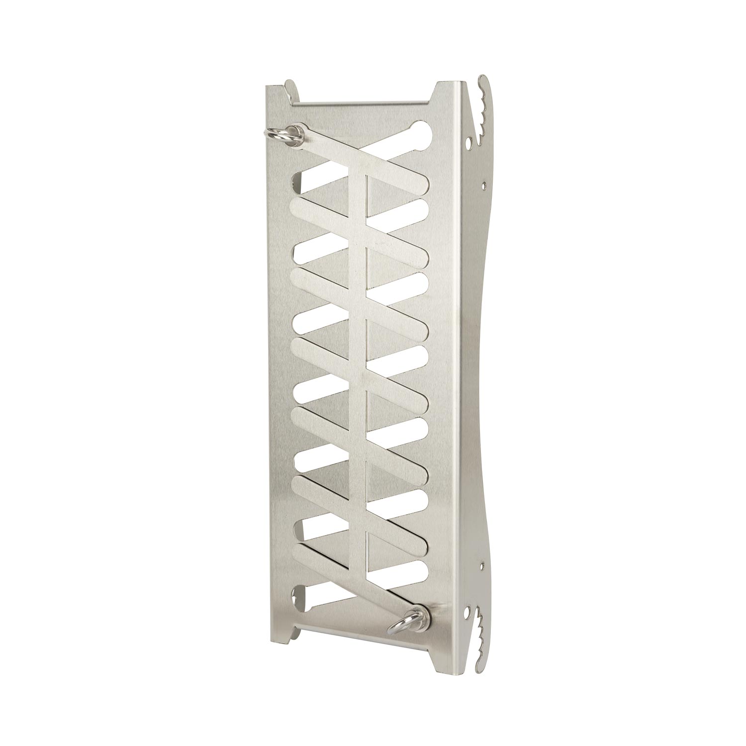 Stainless Steel Flame Salmon Holder, Multi-Functional, BBQ Grill Rack, FSB11 - Image 2