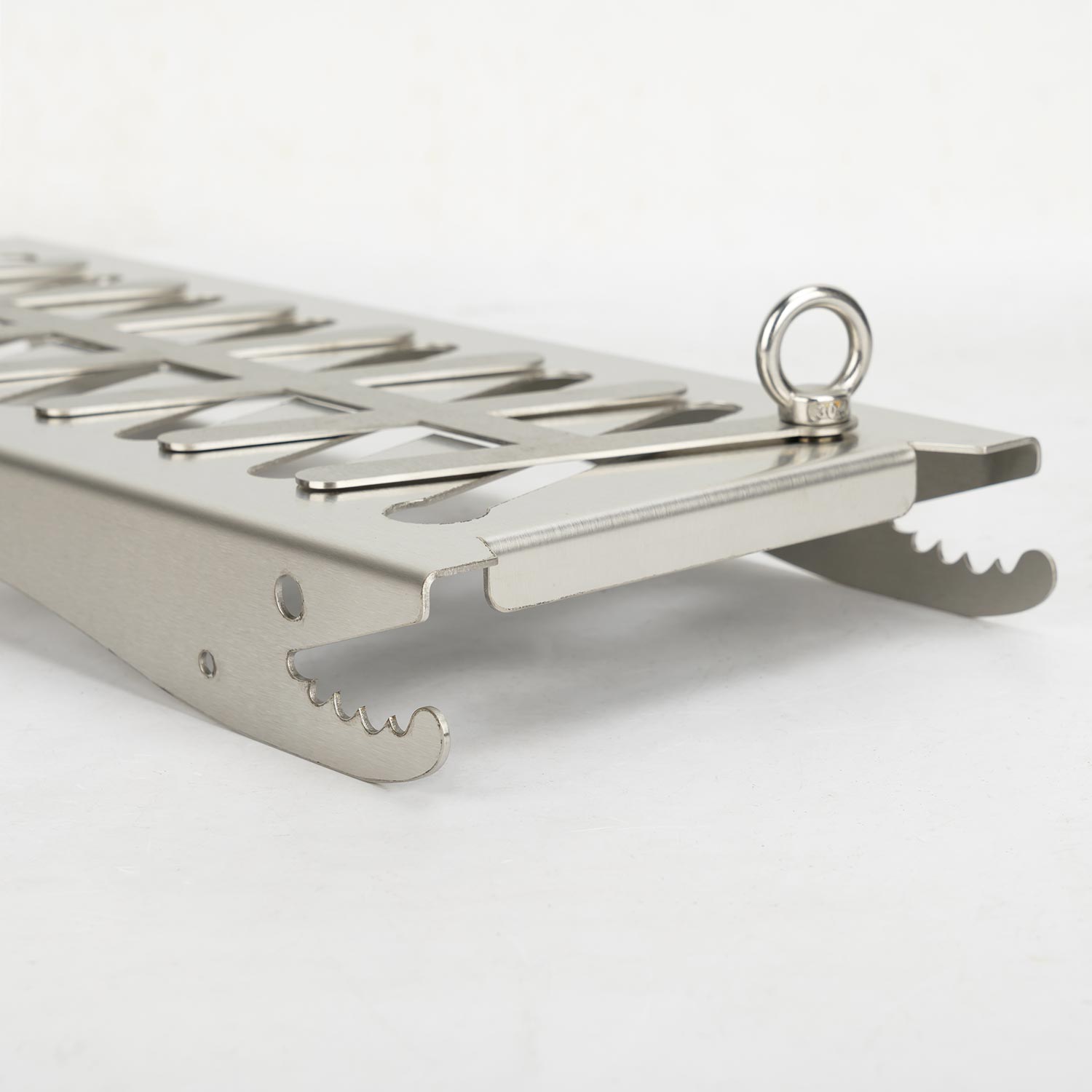 Stainless Steel Flame Salmon Holder, Multi-Functional, BBQ Grill Rack, FSB11 - Image 7