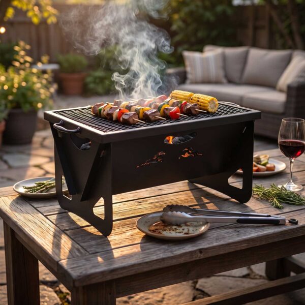 Customization Portable Charcoal Barbecue Grill, Metal, Black, GB2105缩略图 Customization Portable Charcoal Barbecue Grill, Metal, Black, GB2105缩略图