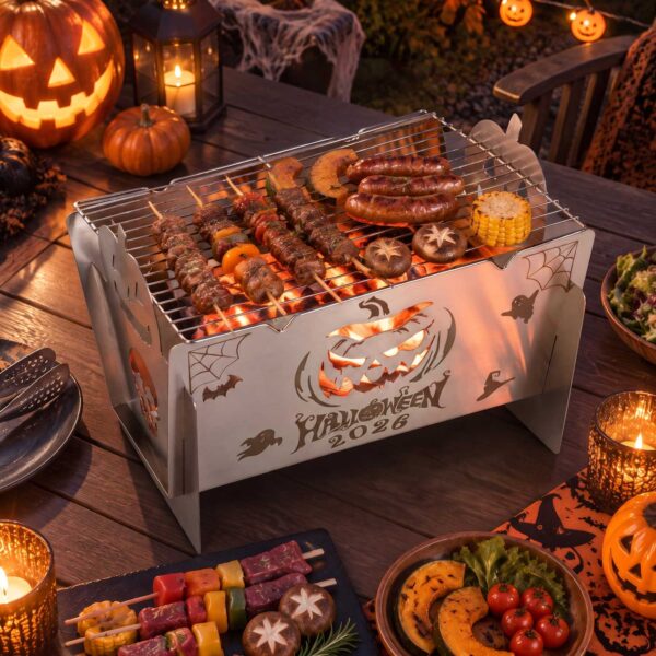Custom Stainless Steel Portable Halloween BBQ Grill GB2112