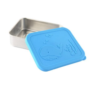 Stainless Steel Bento Lunch Box For Kids & Adults With Bpa-free Silicone Lid BMA LB16
