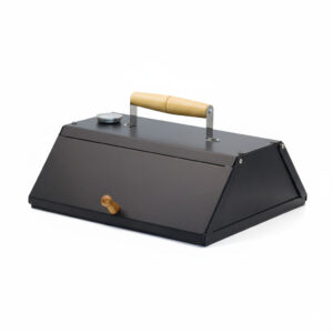 Portable Outdoor Pizza Grill Box, Metal, Black, Disassembly, GB2110